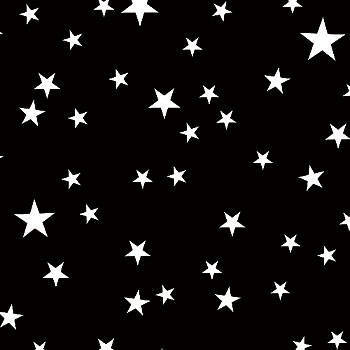 Black/White Stars Patterned Paper