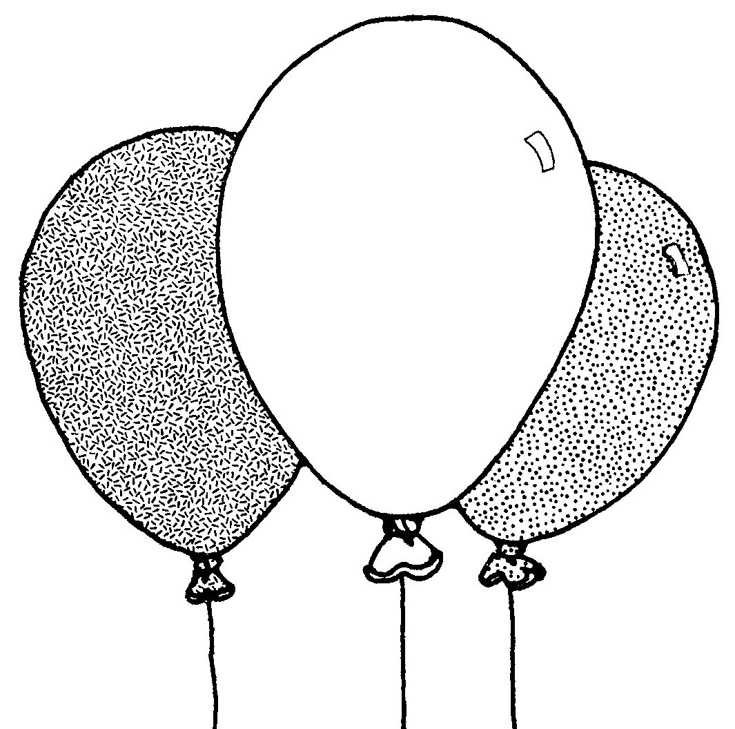 Free Balloon Outline, Download Free Balloon Outline png images, Free