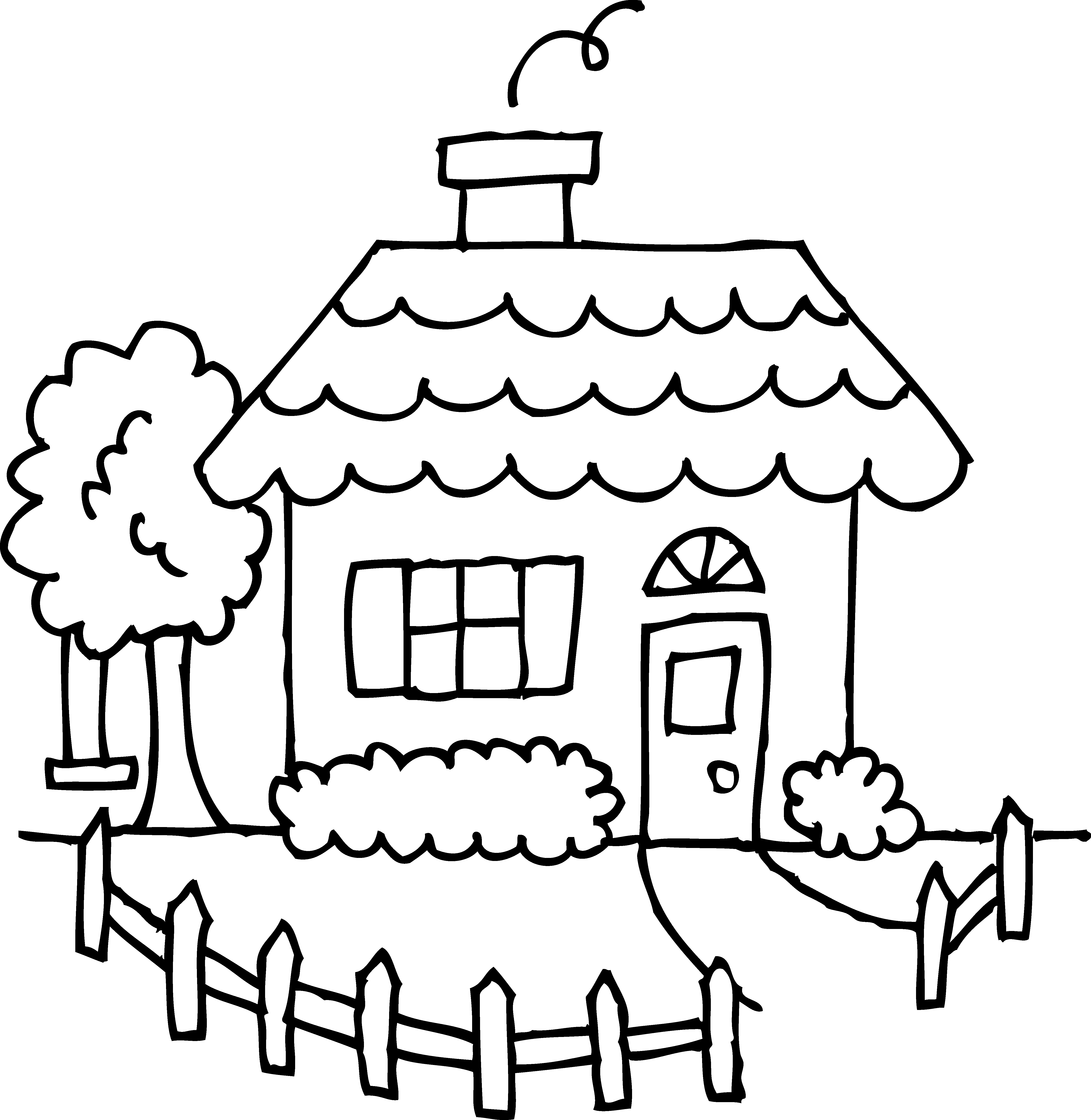 Images For  House Black And White Drawing
