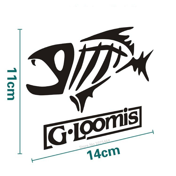 G Loomis Skeleton Tribal Fish Vinyl Decal Sticker Kayak Fishing 