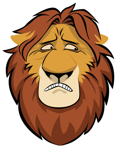 Lion Face Cartoon 