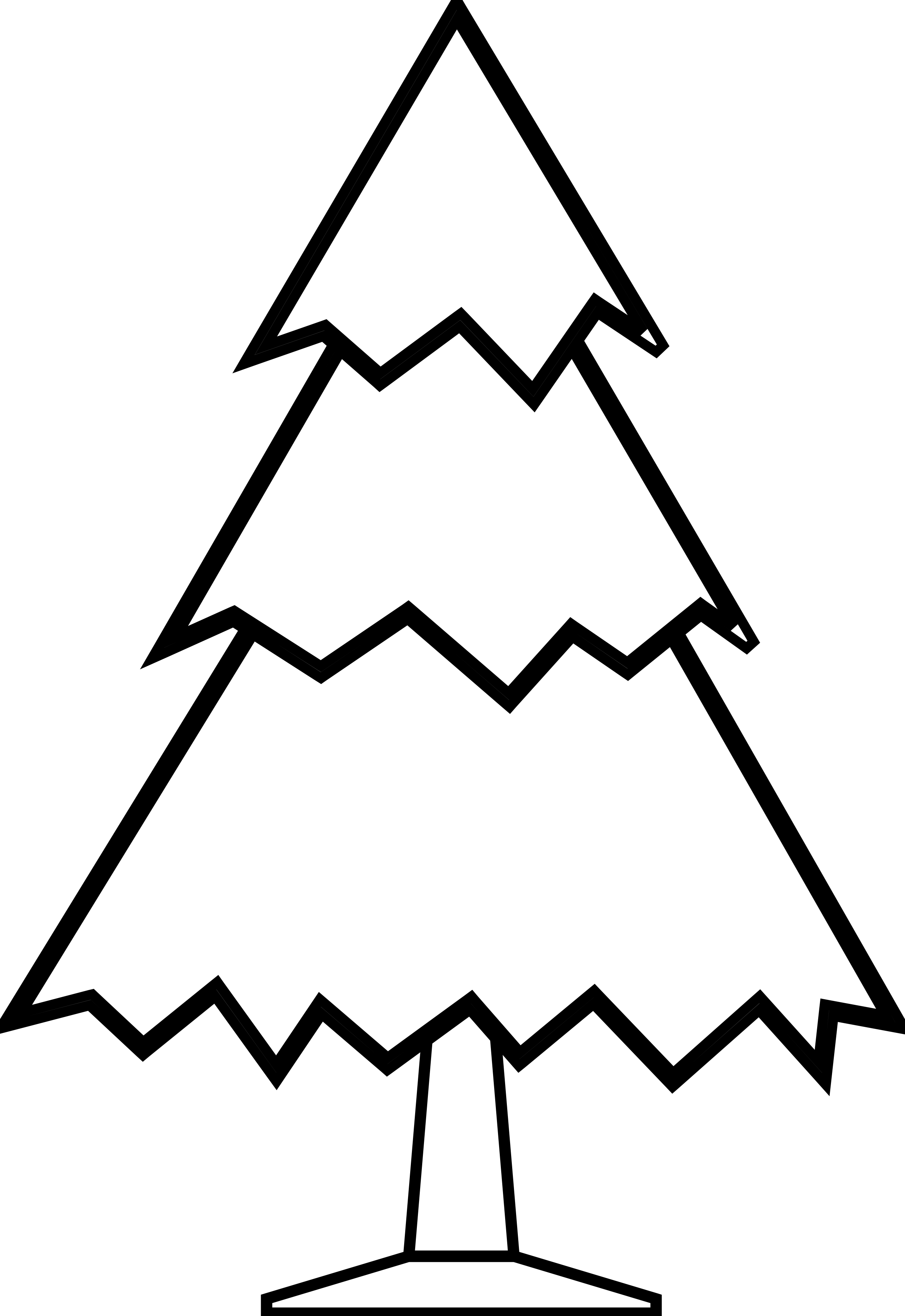 Tree Line Drawings - Clipart library