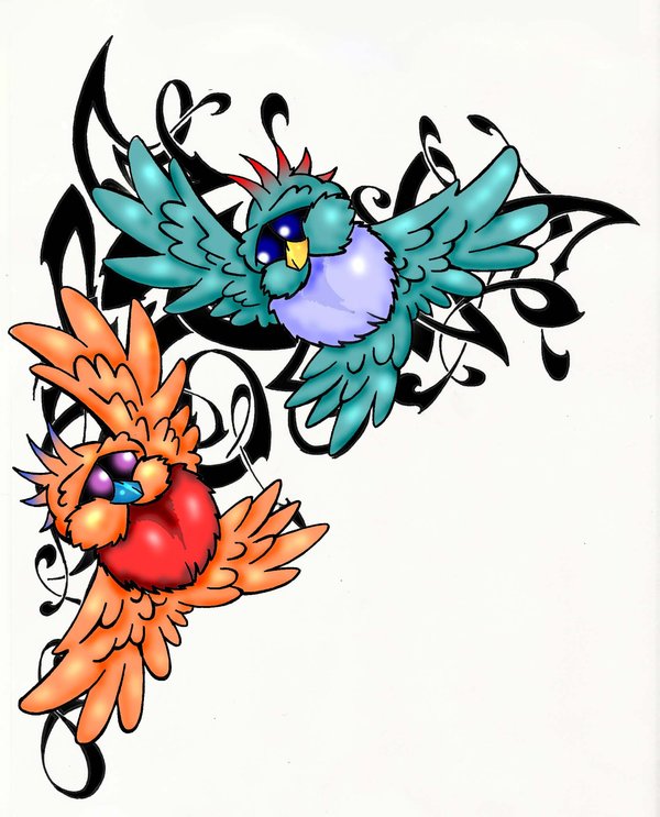 Love Bird Tattoo Designs | Cool Eyecatching tatoos
