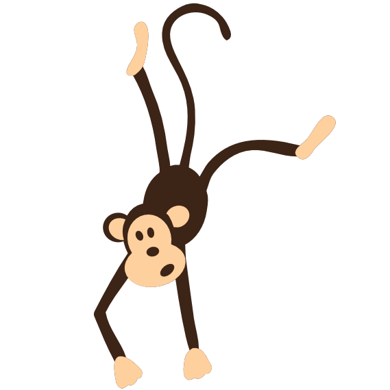 colorful animal monkey animal scalable vector graphics svg clip 