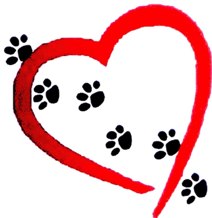 Paw prints on my heart | Bountiful Bobcats | Clipart library