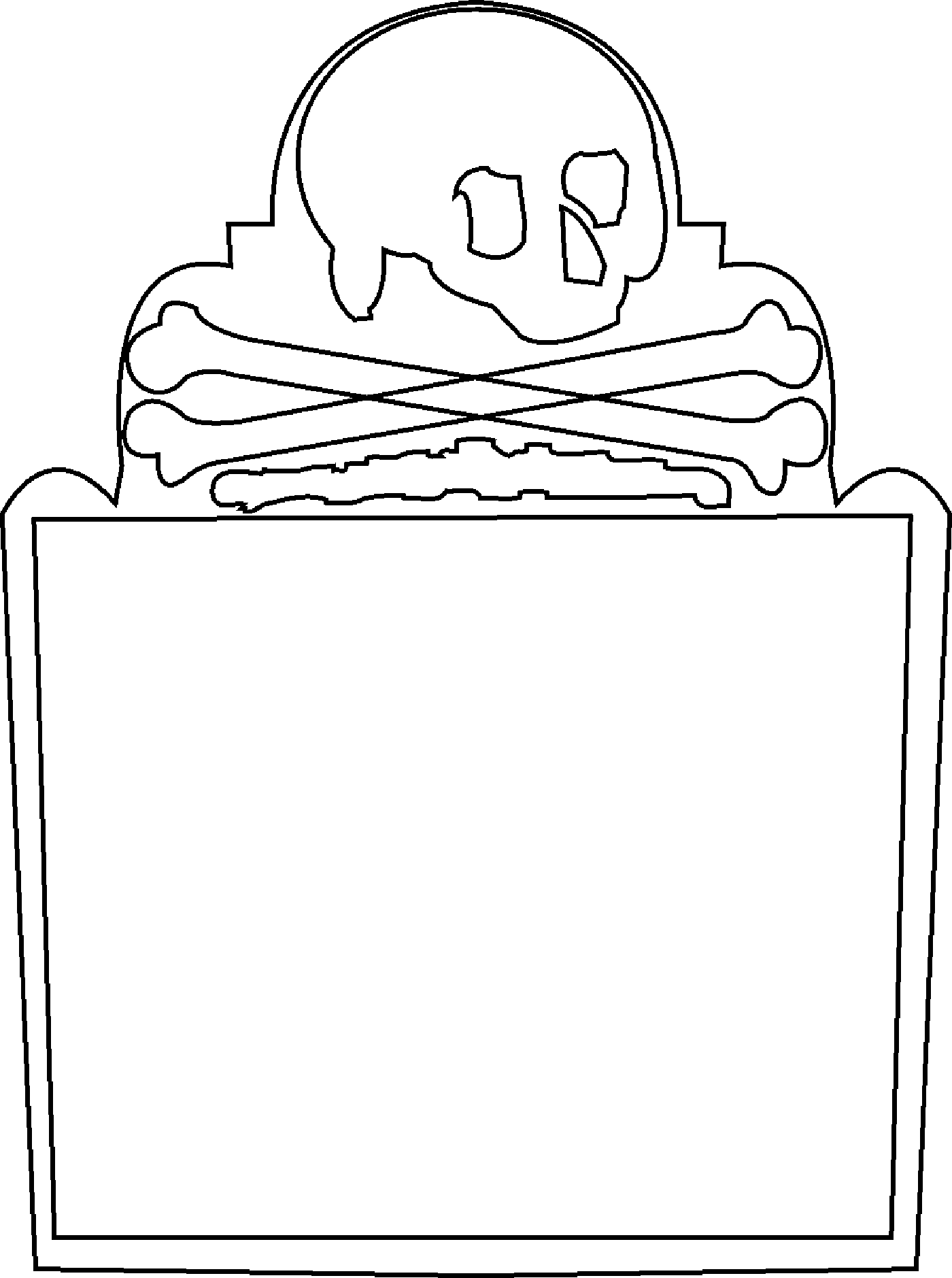 Printable Tombstone Template