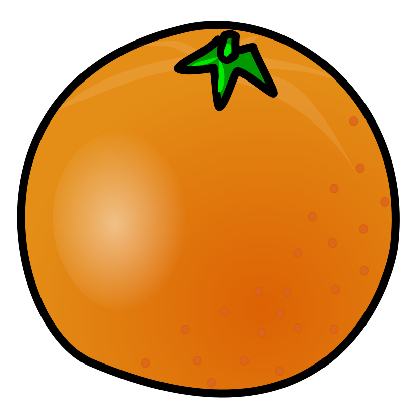 Free Stock Photos | Illustration of an orange | # 14483 