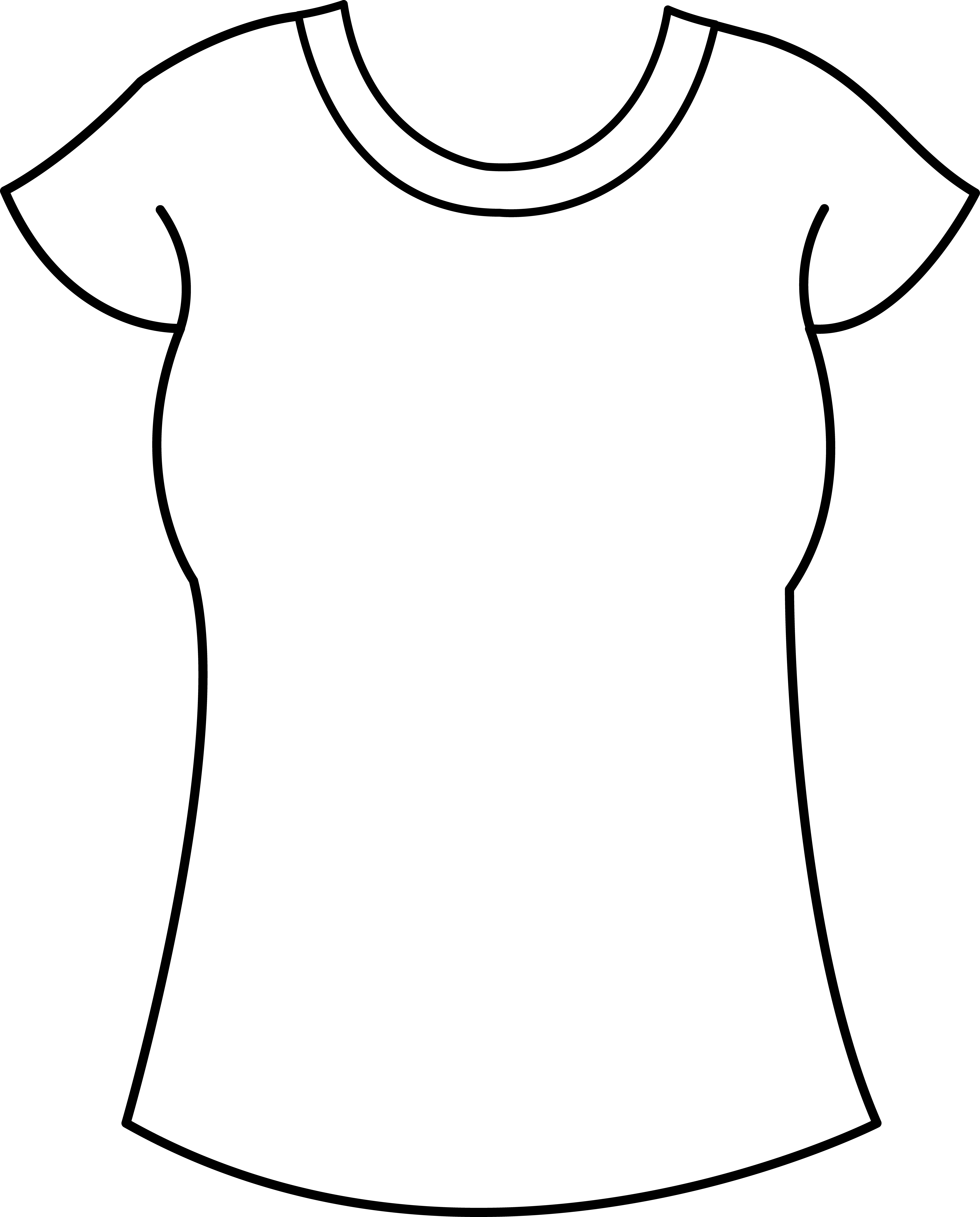 Free T Shirt Transparent, Download Free T Shirt Transparent png In Blank T Shirt Outline Template