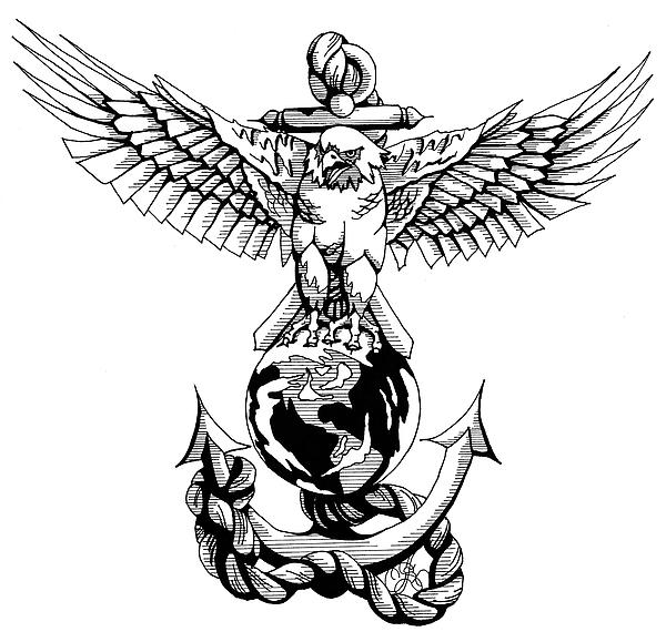 Marine Corps Eagle Globe And Anchor Clip Art - Clipart library