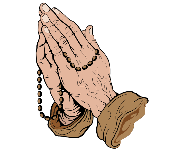 Praying Hands Vector Art Free | Download Free Vector Graphics