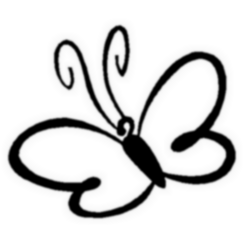 Black White Butterfly Design Graphic and Picture | Imagesize: 55 