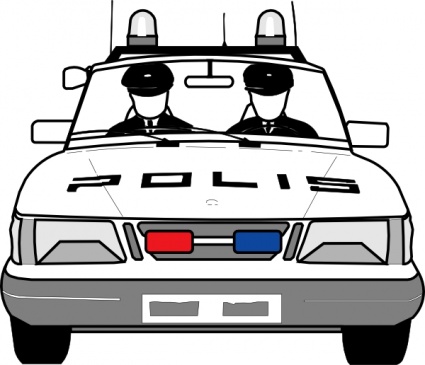 Police Car clip art - Download free Cartoon vectors