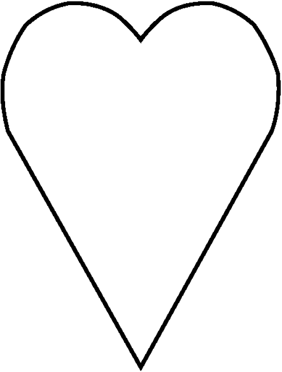 Heart Shape Template - Clipart library