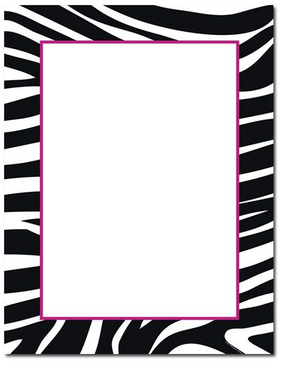 Printable Zebra Border Paper Tirefornu23s Soup | Anime Wishlist