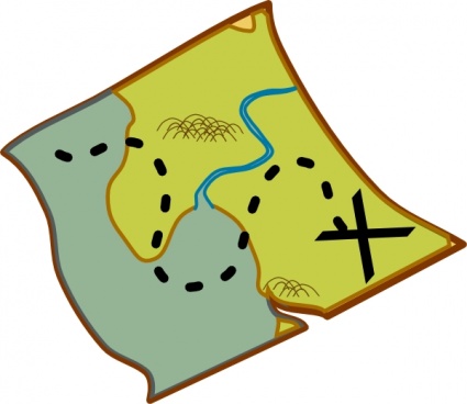 Treasure Map clip art - Download free Other vectors