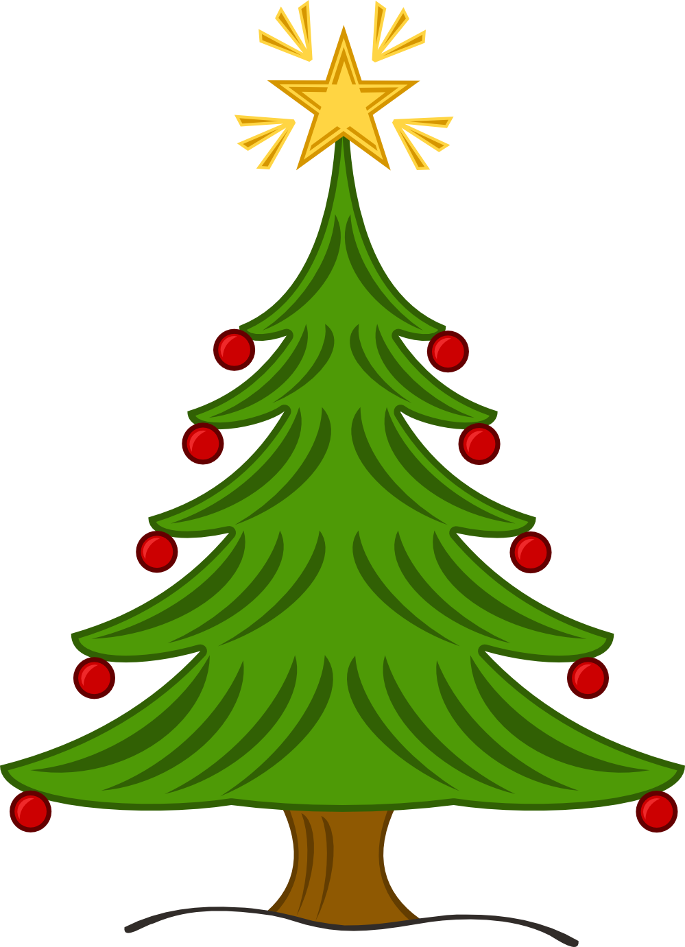Picture Of Christmas Tree Clip Art - Clipart library