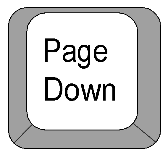 Clipart: Computer Keyboard keys - Page Down key