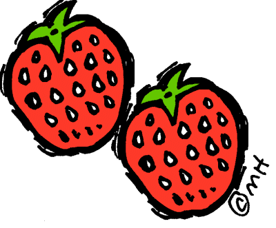 strawberries (in color) - Clip Art Gallery