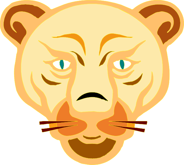 Lion Face Cartoon clip art - vector clip art online, royalty free 