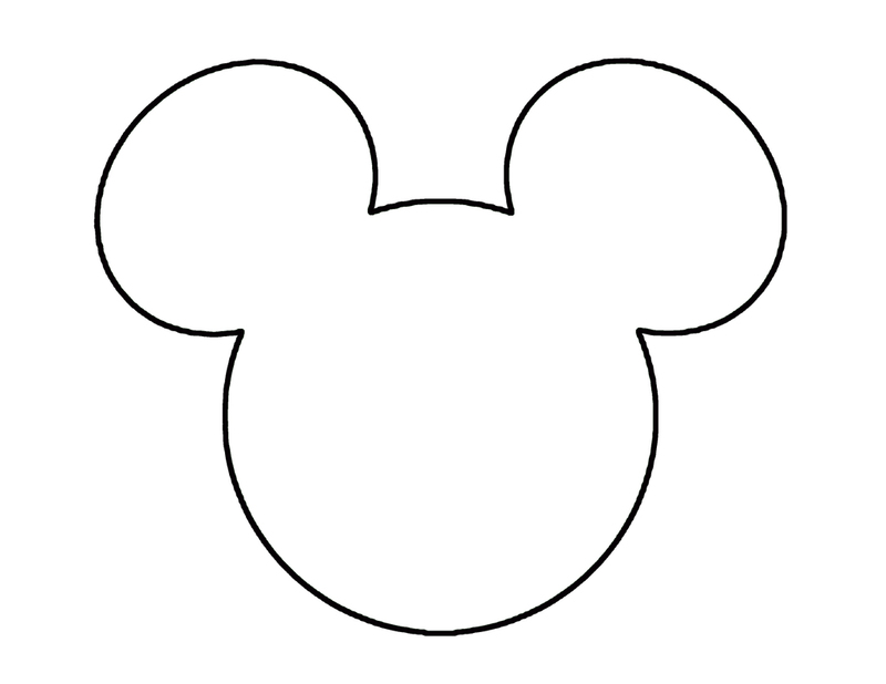 free outline of mickey mouse head download free outline
