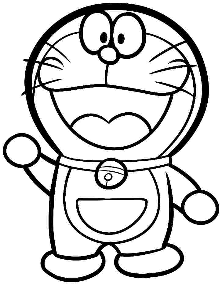 Coloring Pages Cartoon Doraemon Free Printable For Kids  Boys #