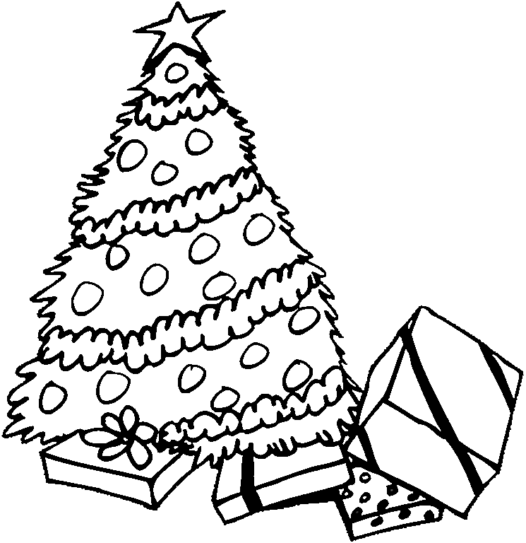 Christmas Tree Coloring Page | quotes.