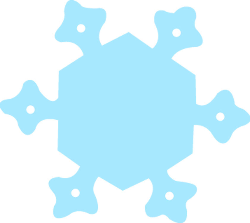 Calendar Cut-outs Snowflake 31/pack 3 [CTP4956] - $2.29 
