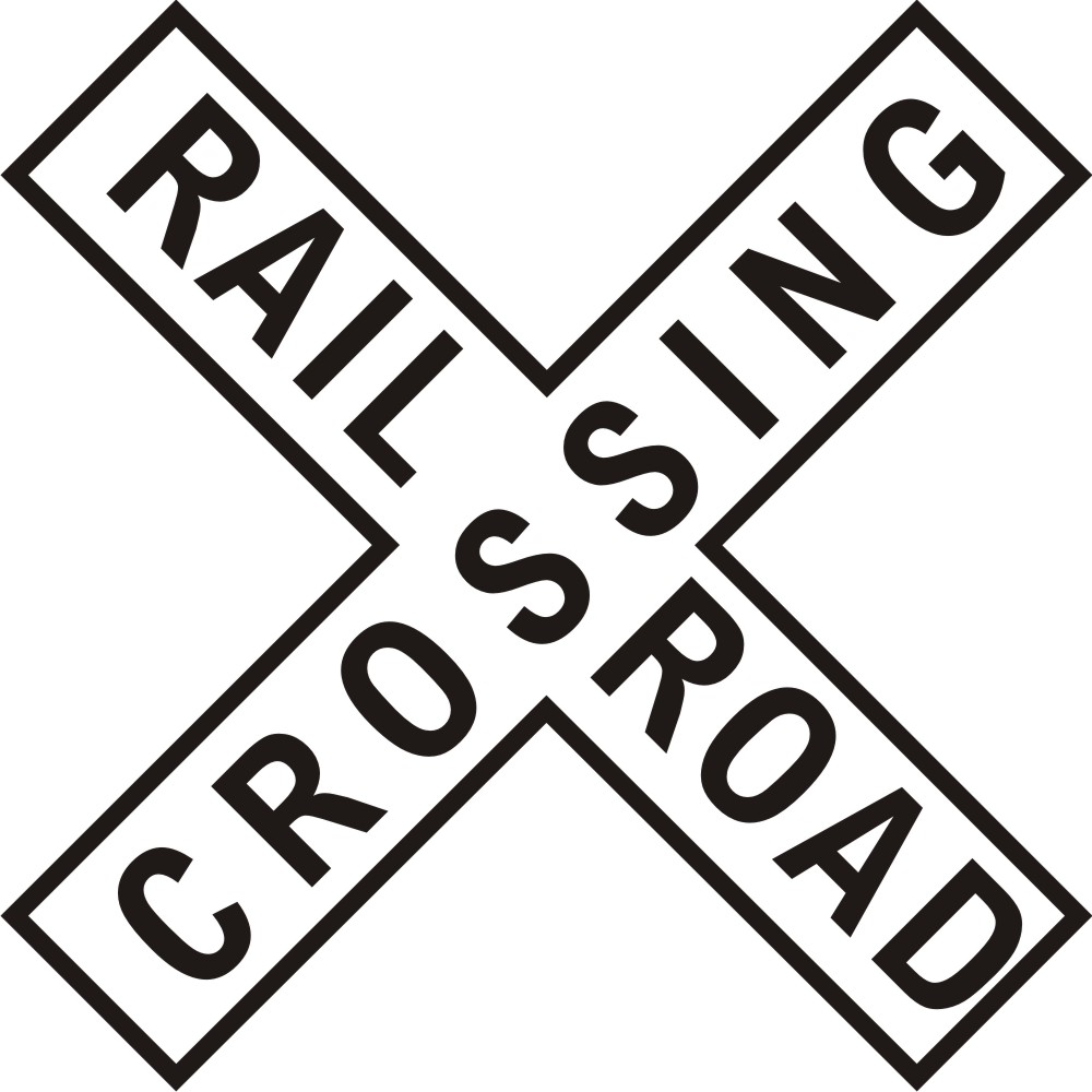 Railroad Crossing Sign Clip Art - Gallery