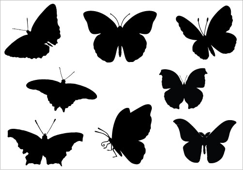 Free Butterfly Silhouette, Download Free Butterfly Silhouette png