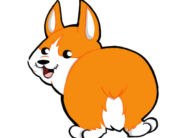 Corgi Butt by Sephie-monster on Clipart library