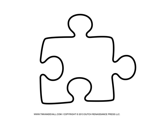 Blank Puzzle Piece Template ? Free Single Puzzle Piece Images | PDF