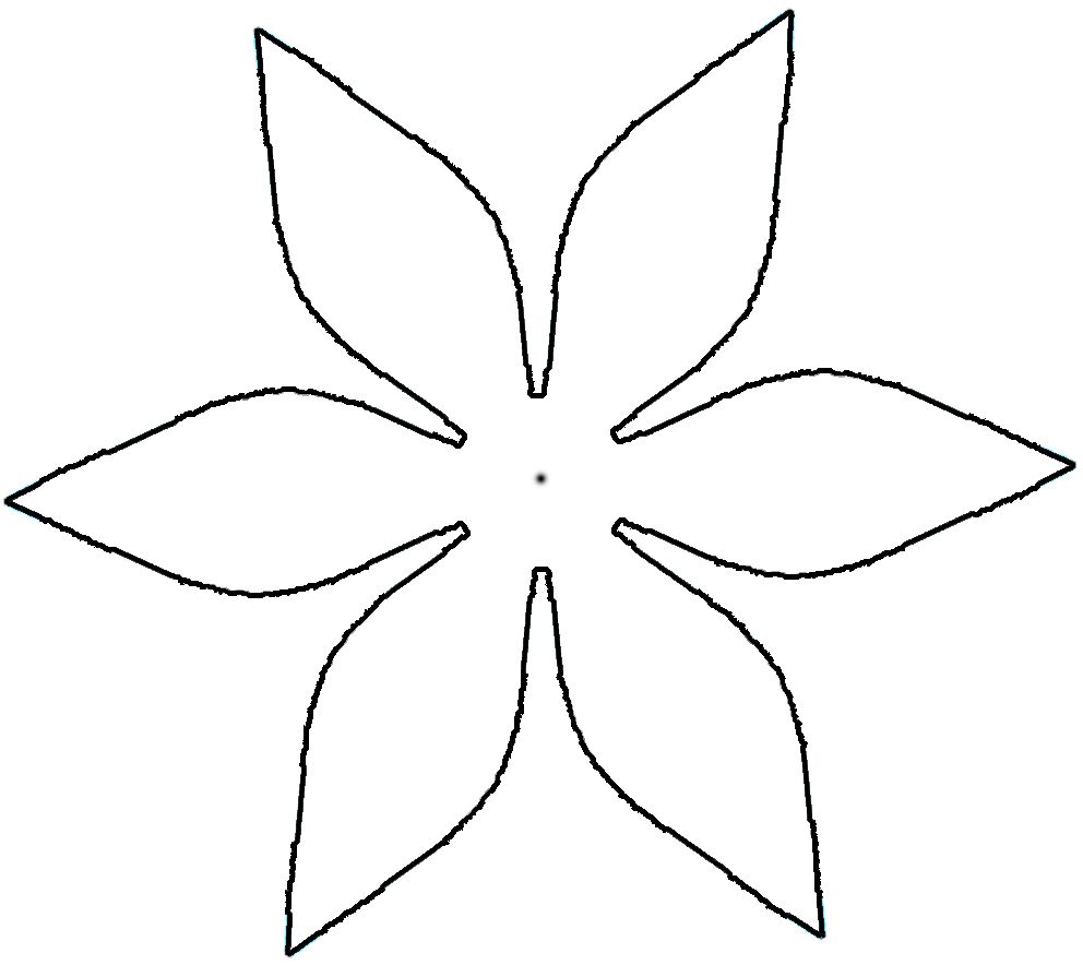 outline of flowers templates Clip Art Library