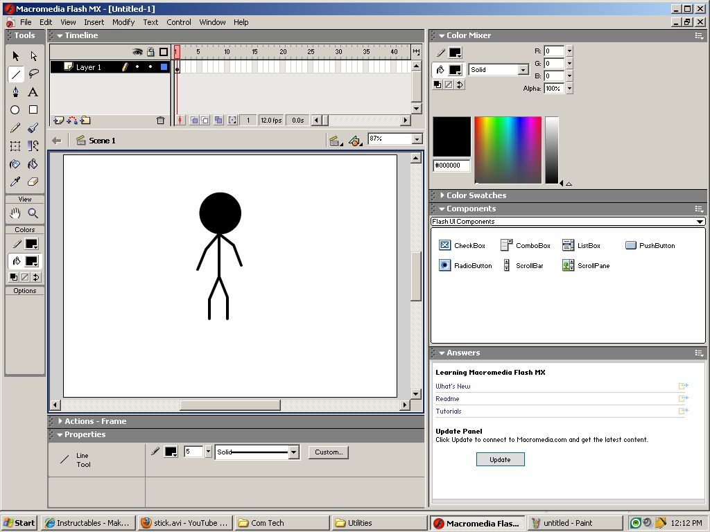 adobe flash animation free download for windows xp