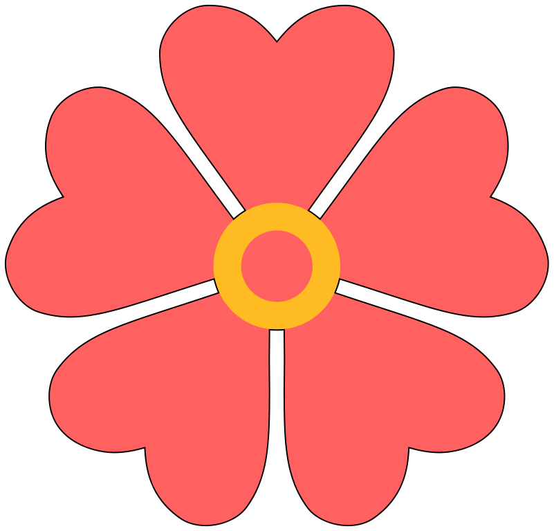 File:Flower with heart-shaped petals - Wikimedia Commons