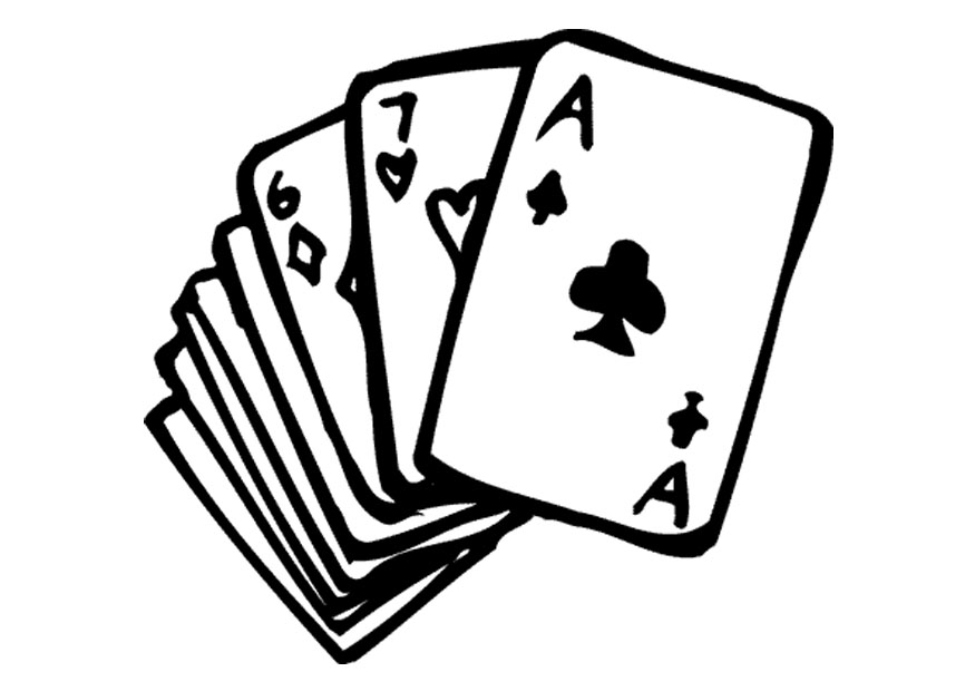 playing card Colouring Pages