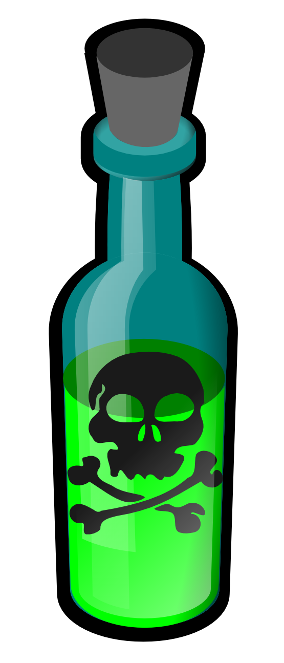 Free Poisonous Bottle Clip Art