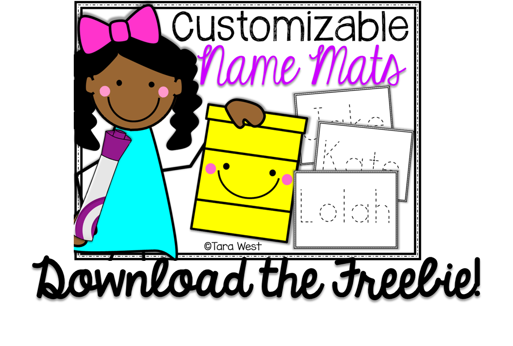 Freebielicious: Freebie Customizable Name Mats