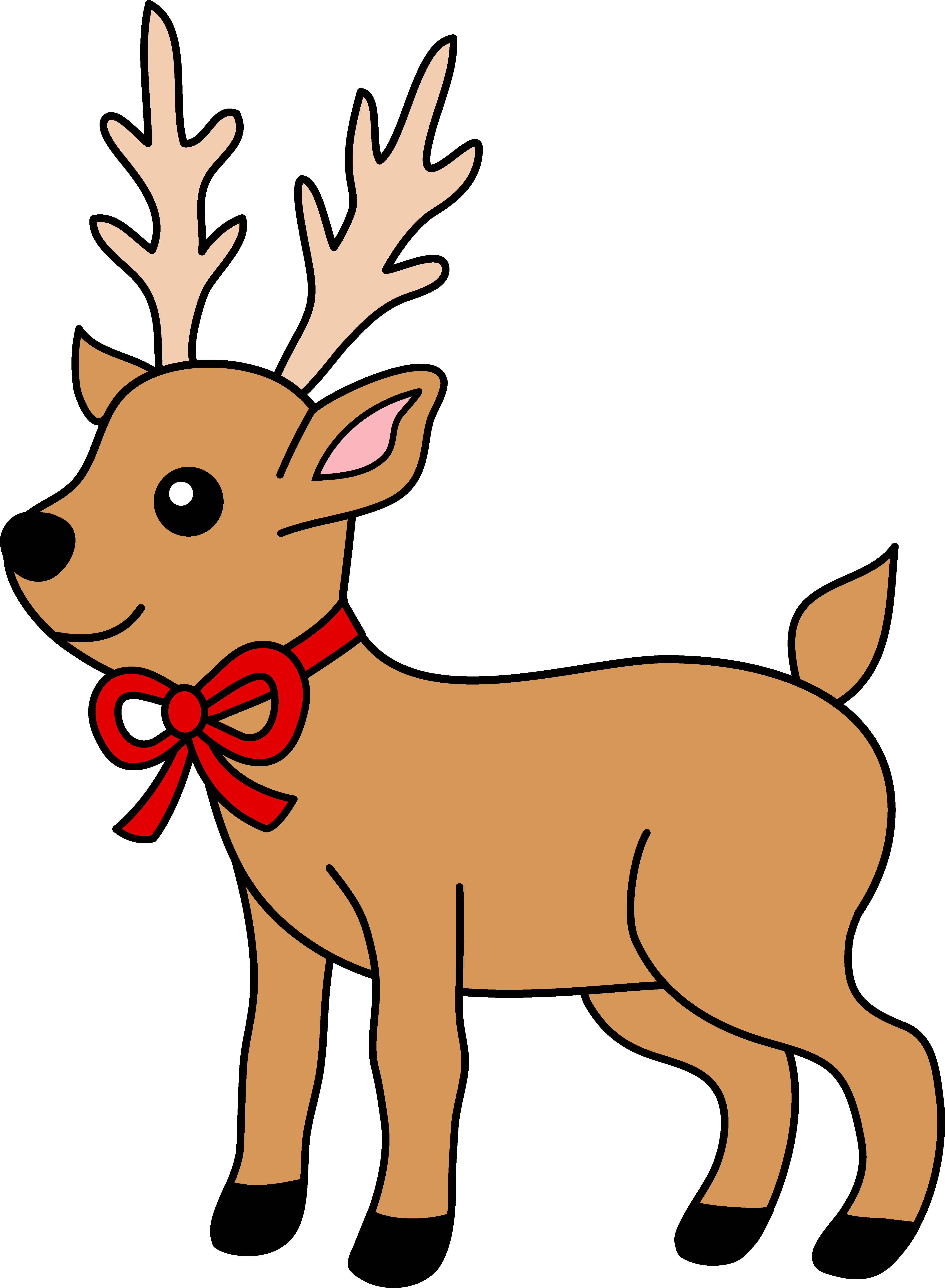 PNG Reindeer printable download- Christmas reindeer digital download Rudolph digital art reindeer printable art