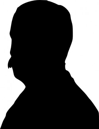 Head of man silhouette clip art Free vector for free download 