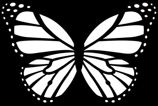 Monarch Butterfly Outline For Coloring | collage and paper arts | Pin?