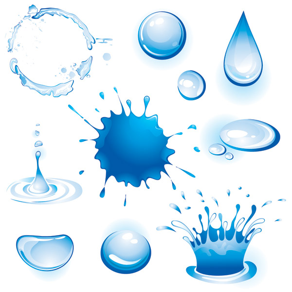 Different forms of water vector Free Vector 