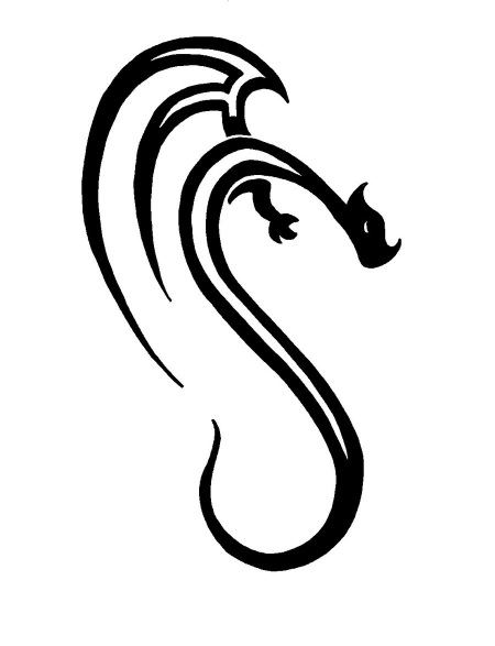 Pix For  Simple Dragon Symbol