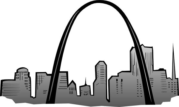 St Louis Gateway Arch clip art - vector clip art online, royalty 