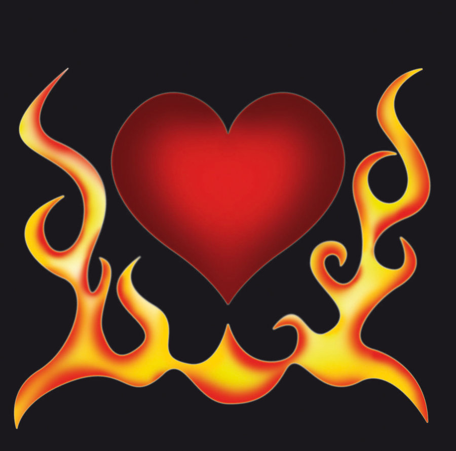 fire heart clipart - photo #17