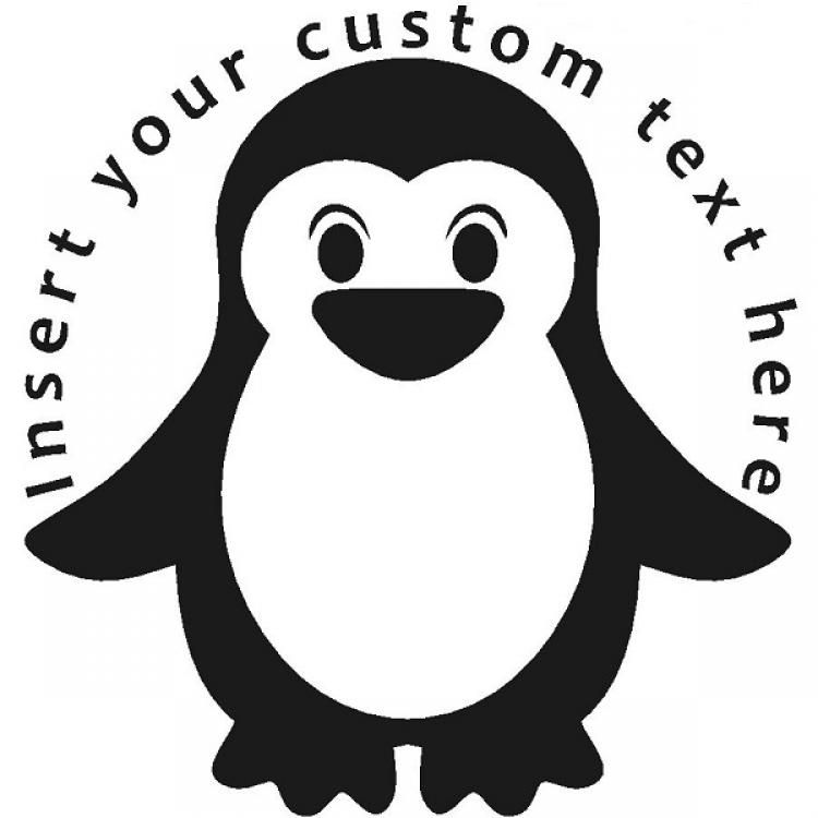Cartoon Penguin Stamp | WhiteClouds