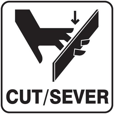 NS� Signs 7 x 7 Cut/Sever Graphic Safety Sign - 30492 - Northern 