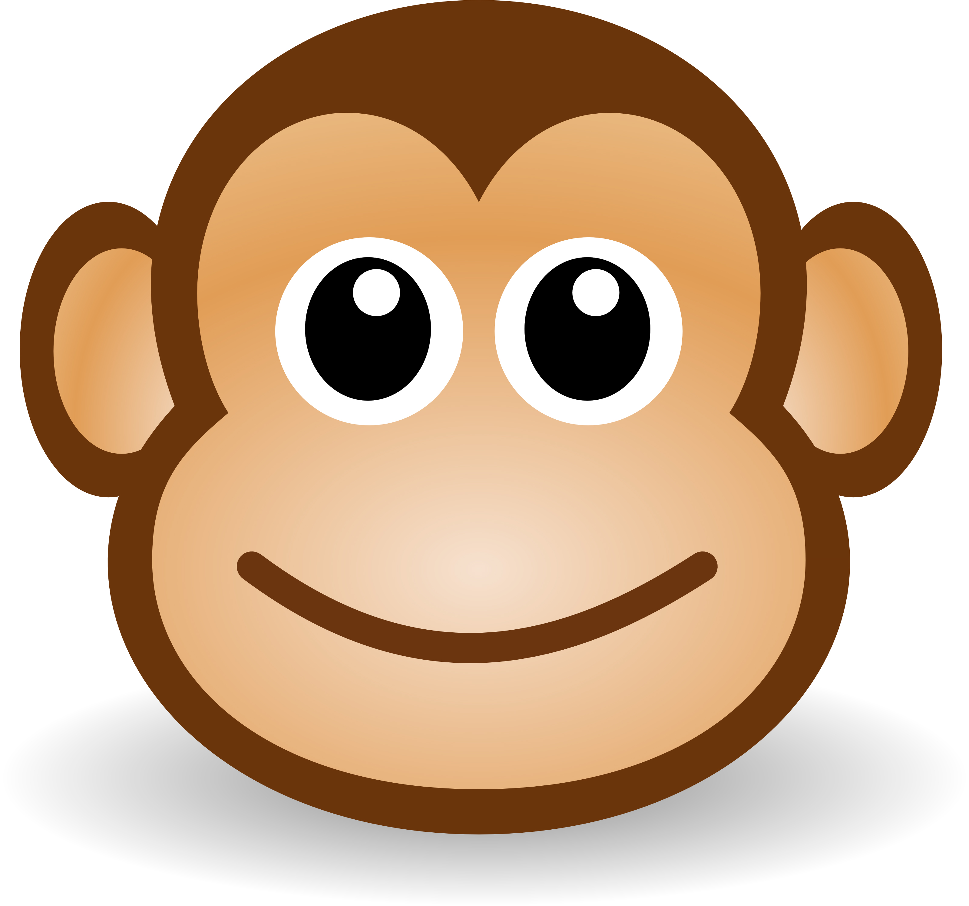 Cute Baby Cartoon Monkey - Clipart library