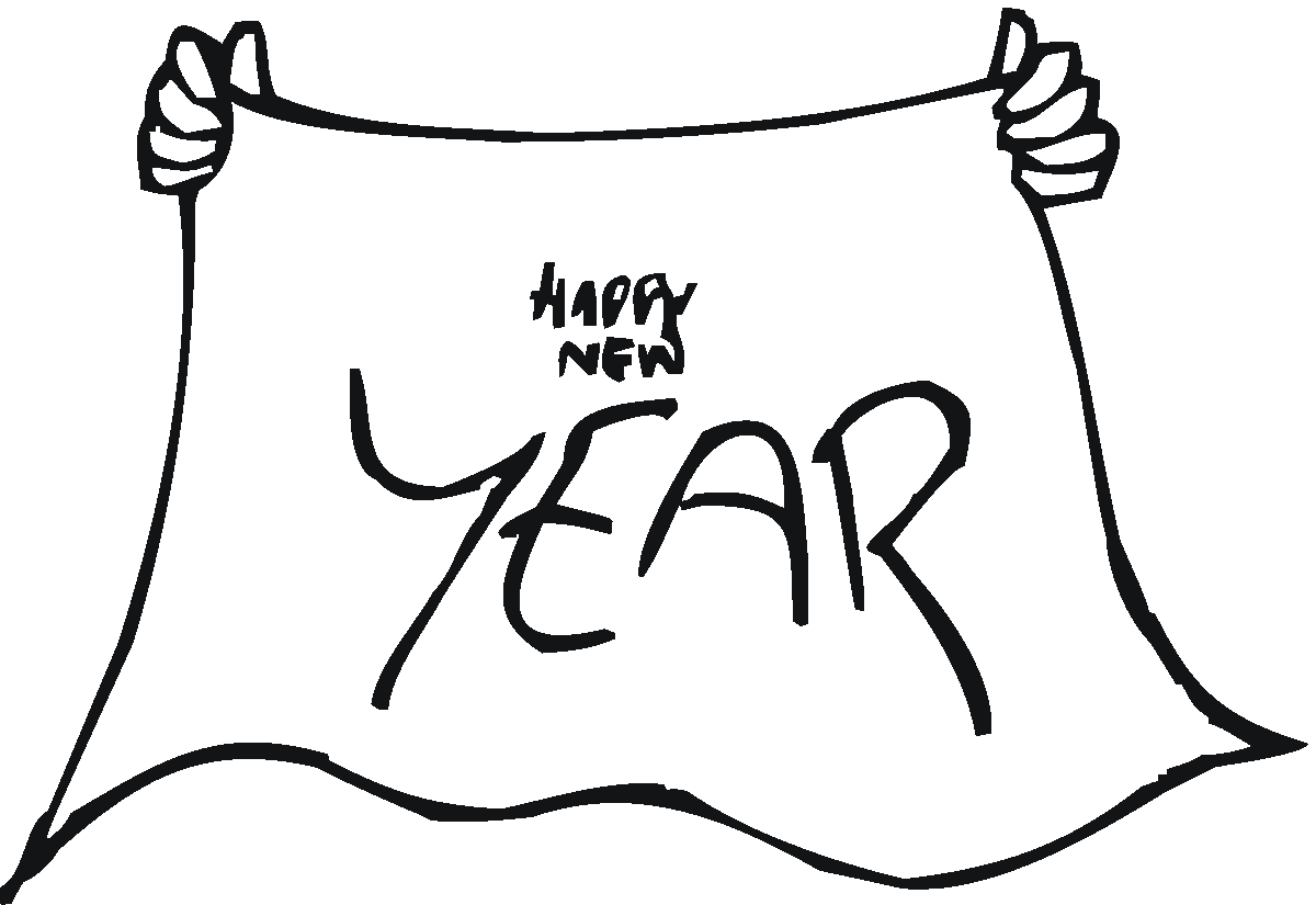 new years day coloring page for kids id 69445 : Uncategorized - yoand.