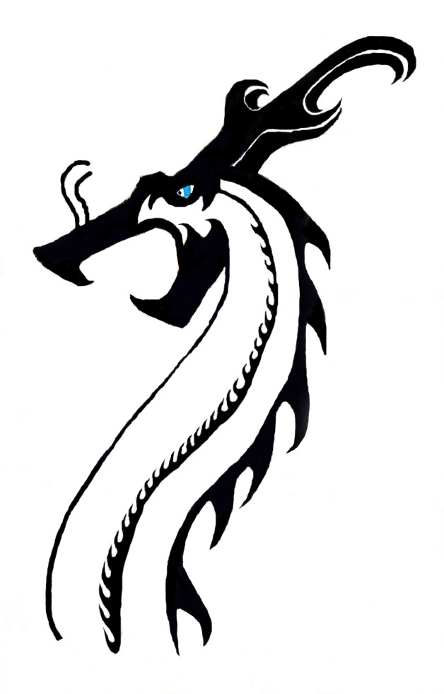 Simple Chinese Dragon Design by roninvalkyrie on Clipart library