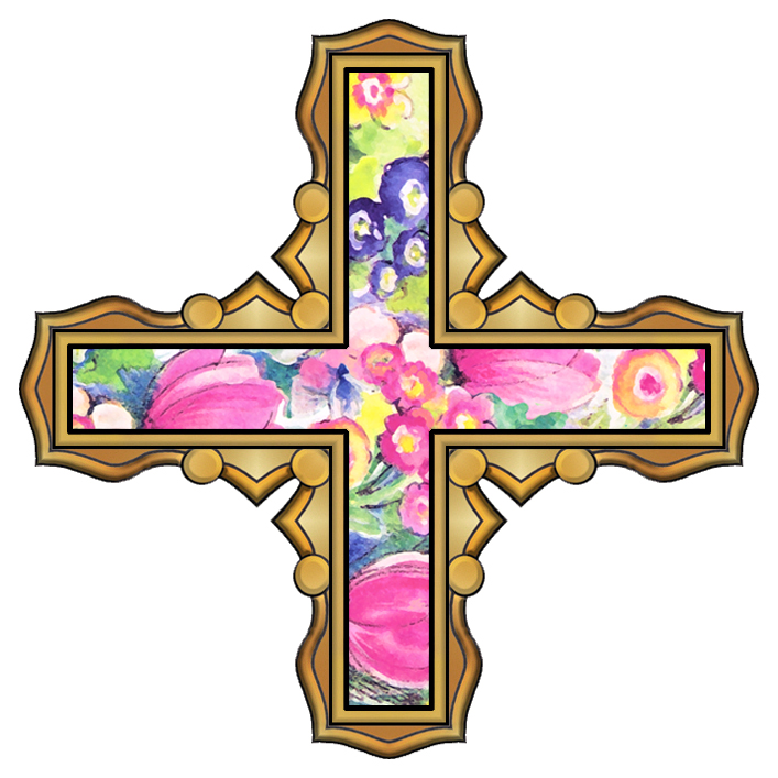 ArtbyJean - Easter Clip Art: Some Easter clip art crosses with 